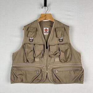 Vintage 80’s Columbia Sportswear 15 Pocket Fly Fishing Vest Men’s XL Made In USA